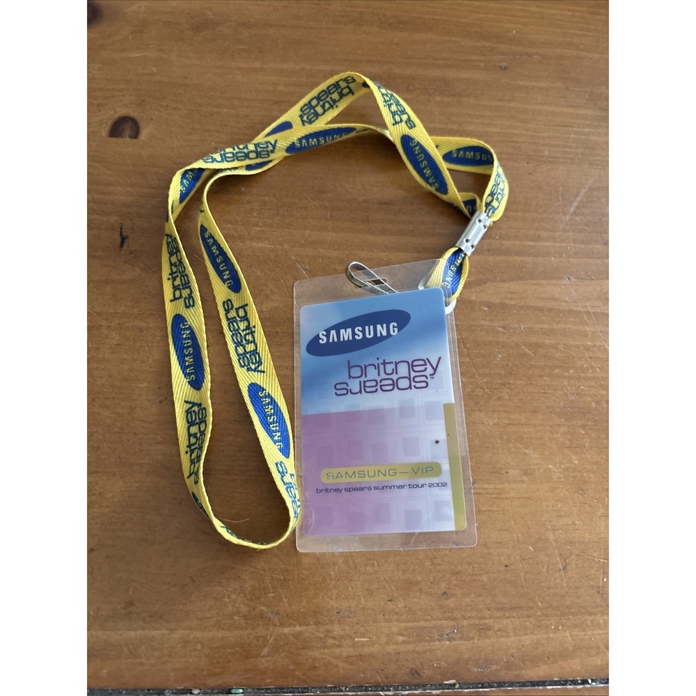 Britney Spears Oops I Did it Again 2002 Concert Tour Lanyard Samsung VIP